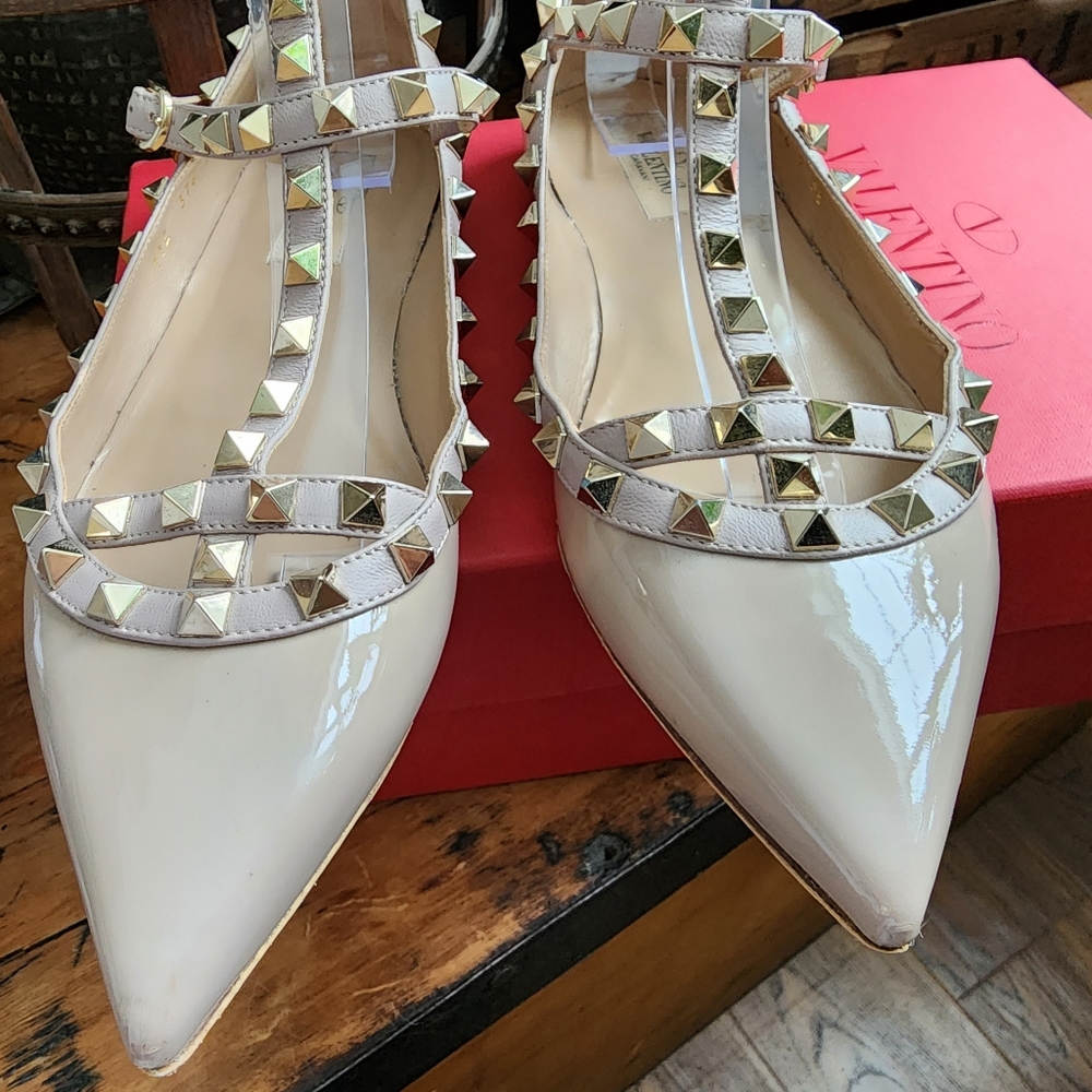 Valentino cream ballet flats - Picture 3 of 4